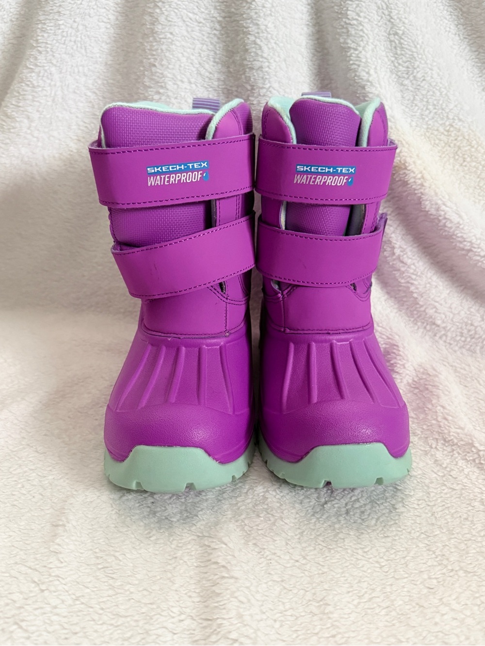 Skechers Kids Purple and Mint Rain & Snow Boots